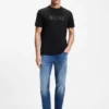 Regular-fit cotton T-shirt with modern logo