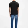 Regular-fit cotton T-shirt with modern logo