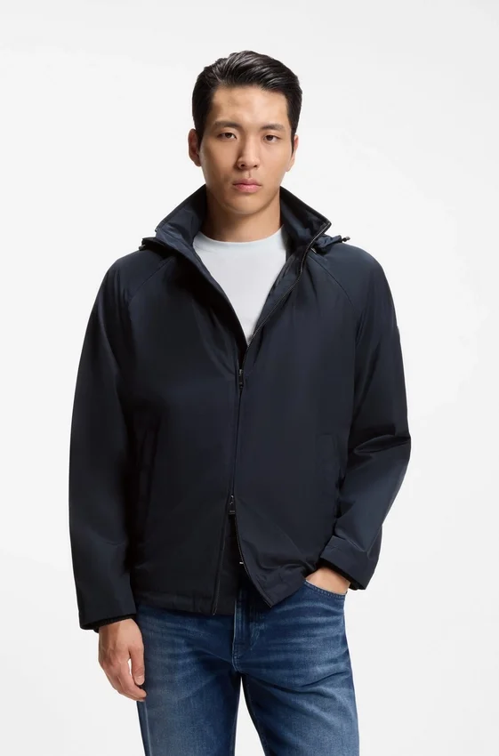 Regular-fit hooded jacket with water-repellent finish Regular-fit hooded jacket with water-repellent finish