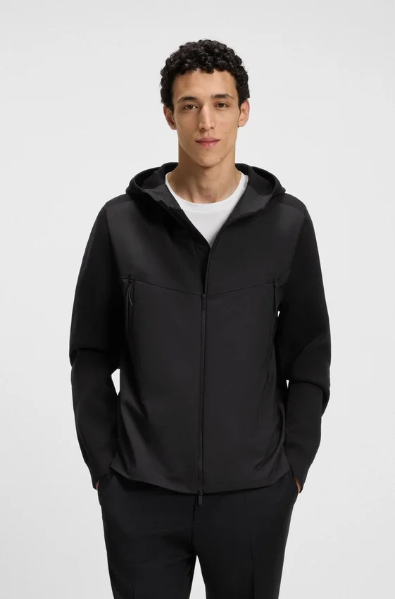 Regular-fit hooded jacket with weather protection Regular-fit hooded jacket with weather protection