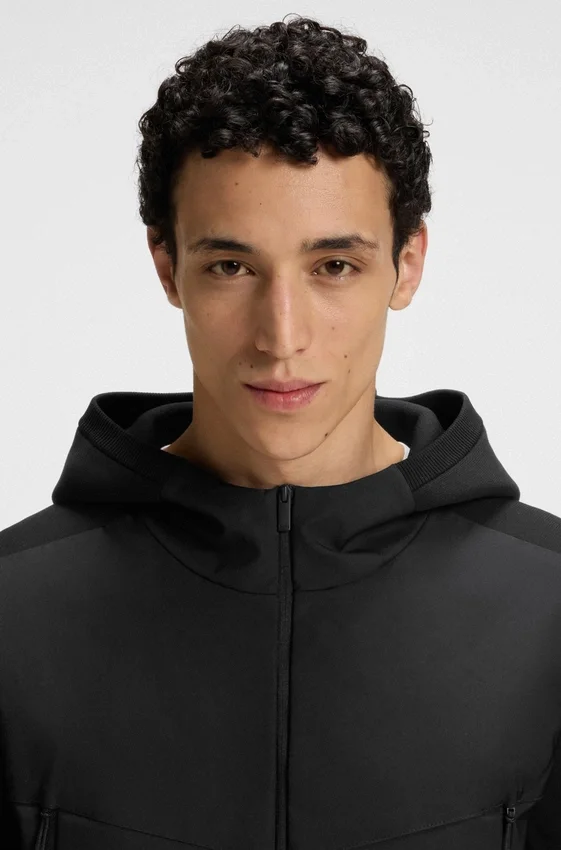 Regular-fit hooded jacket with weather protection Regular-fit hooded jacket with weather protection