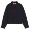 Regular-fit jacket in dark-blue denim