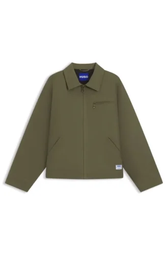 Regular-fit jacket in padded cotton