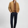 Regular-fit jacket in suede