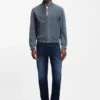 Regular-fit jacket in suede