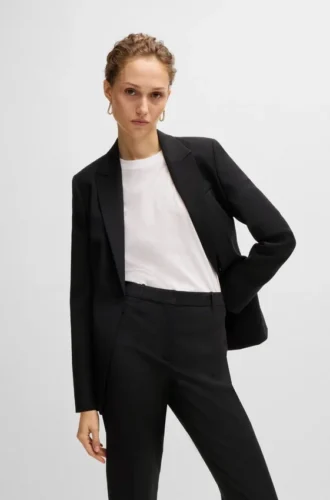 Regular-fit jacket in virgin wool