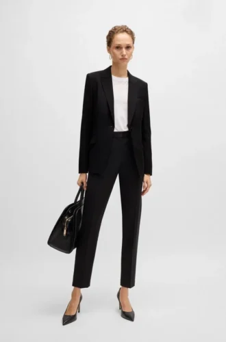 Regular-fit jacket in virgin wool