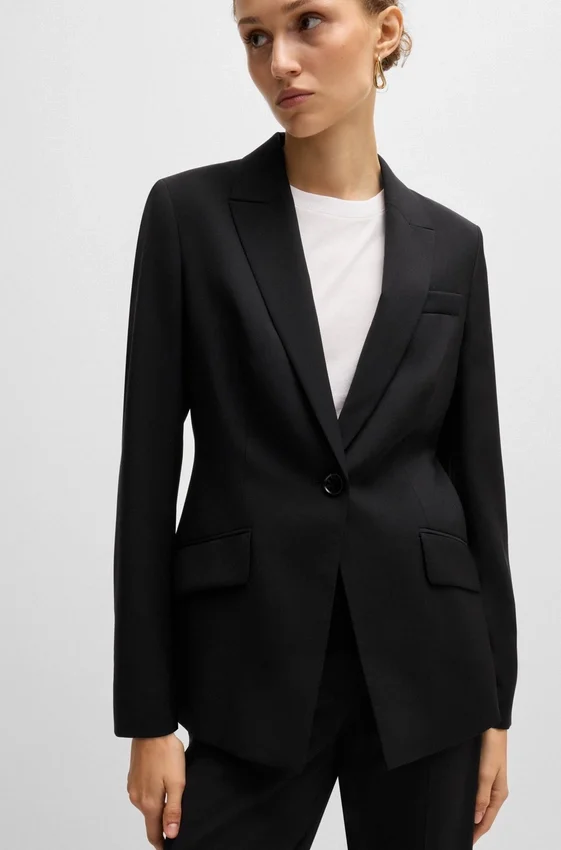 Regular-fit jacket in virgin wool Regular-fit jacket in virgin wool