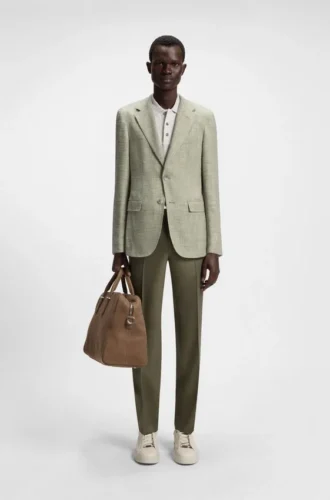 Regular-fit jacket with micro pattern Regular-fit jacket with micro pattern