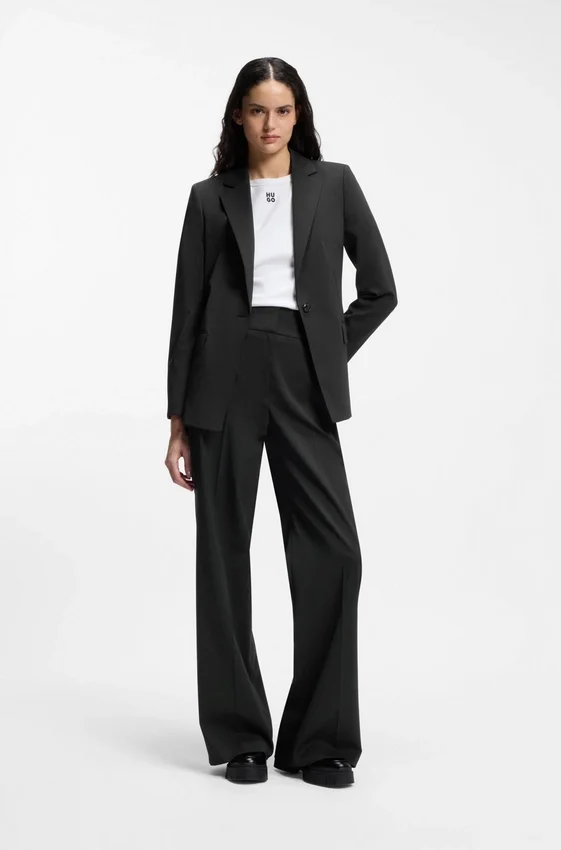 Regular-fit jacket with notch lapels Regular-fit jacket with notch lapels