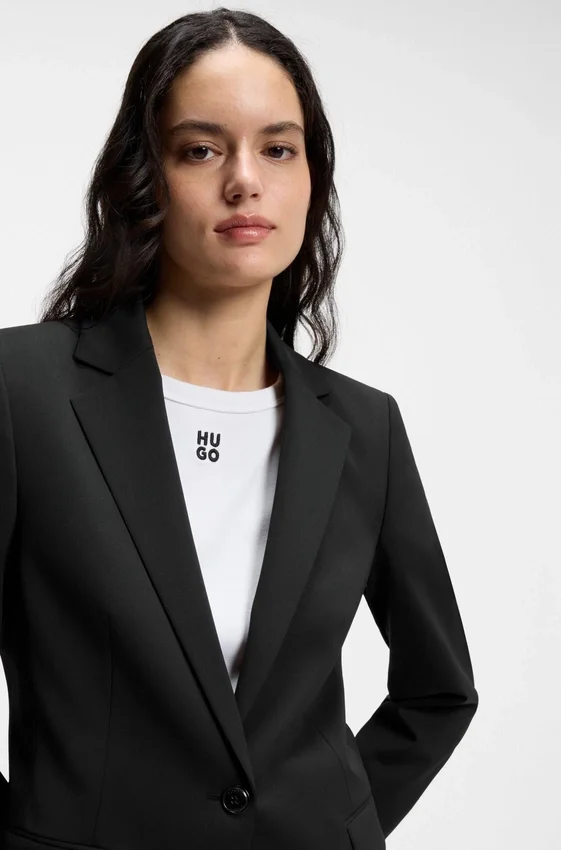 Regular-fit jacket with notch lapels Regular-fit jacket with notch lapels