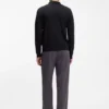 Regular-fit jacket with ribbed trims Regular-fit jacket with ribbed trims