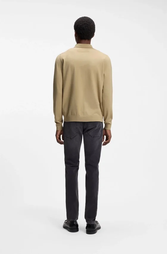 Regular-fit jacket with ribbed trims Regular-fit jacket with ribbed trims