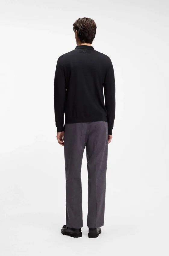 Regular-fit jacket with ribbed trims Regular-fit jacket with ribbed trims