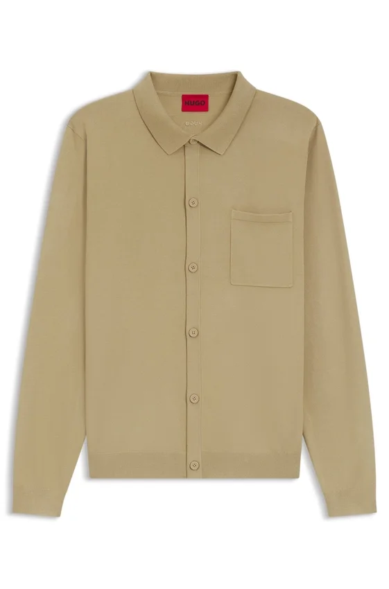 Regular-fit jacket with ribbed trims Regular-fit jacket with ribbed trims
