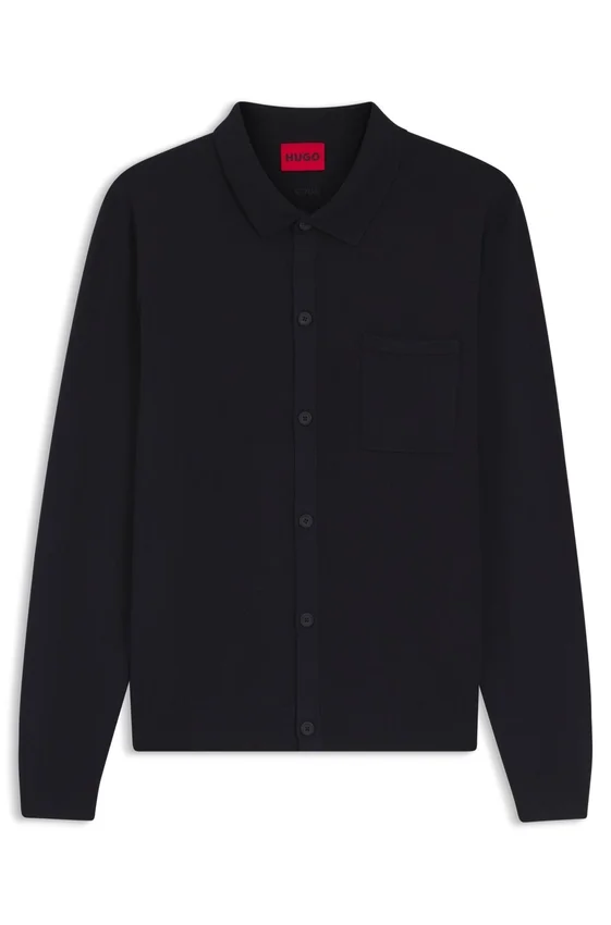 Regular-fit jacket with ribbed trims Regular-fit jacket with ribbed trims