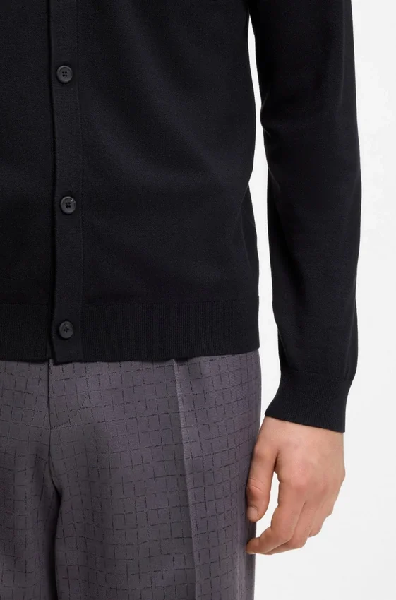 Regular-fit jacket with ribbed trims Regular-fit jacket with ribbed trims