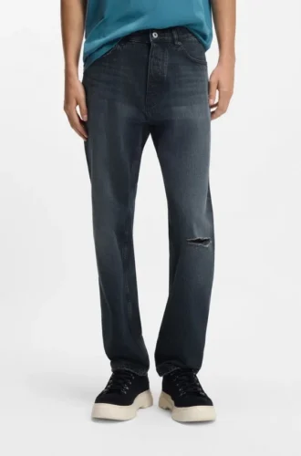 Regular-fit jeans in dark-blue denim Regular-fit jeans in dark-blue denim