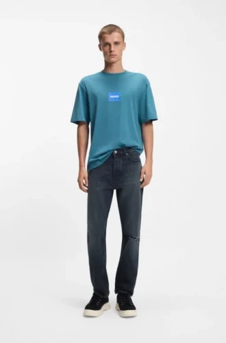 Regular-fit jeans in dark-blue denim Regular-fit jeans in dark-blue denim