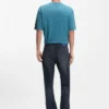 Regular-fit jeans in dark-blue denim
