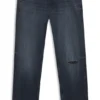 Regular-fit jeans in dark-blue denim