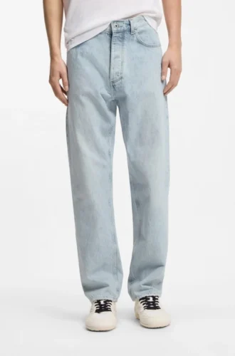 Regular-fit jeans in light-blue denim Regular-fit jeans in light-blue denim