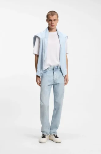 Regular-fit jeans in light-blue denim Regular-fit jeans in light-blue denim