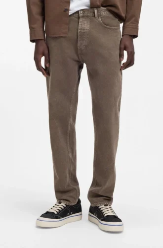 Regular-fit jeans in washed denim