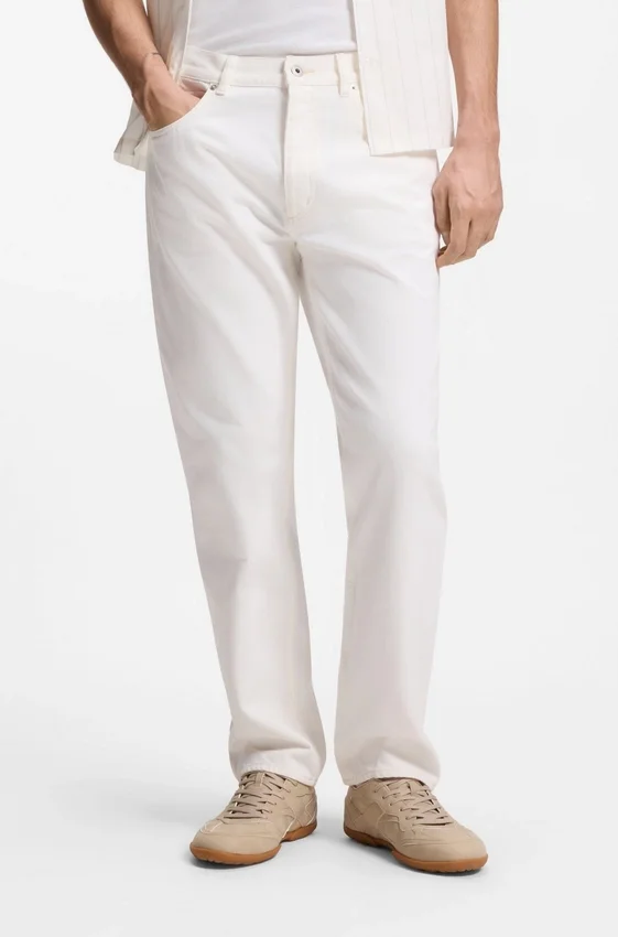 Regular-fit jeans in white denim Regular-fit jeans in white denim