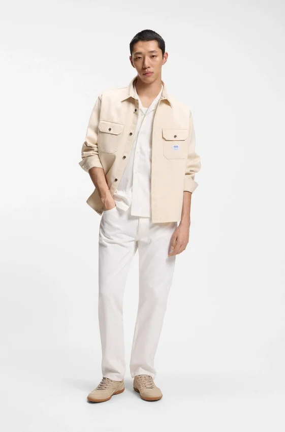 Regular-fit jeans in white denim Regular-fit jeans in white denim