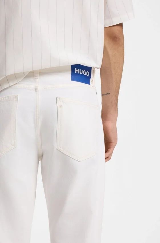Regular-fit jeans in white denim Regular-fit jeans in white denim