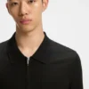 Regular-fit knit jacket with zip front