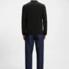 Regular-fit knit jacket with zip front