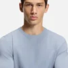 Regular-fit knitted sweater with crew neckline