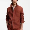 Regular-fit overshirt in wrinkle-resistant linen Regular-fit overshirt in wrinkle-resistant linen