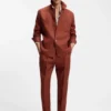 Regular-fit overshirt in wrinkle-resistant linen Regular-fit overshirt in wrinkle-resistant linen