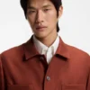 Regular-fit overshirt in wrinkle-resistant linen Regular-fit overshirt in wrinkle-resistant linen