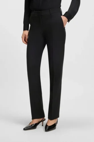 Regular-fit pants in Italian-made virgin wool