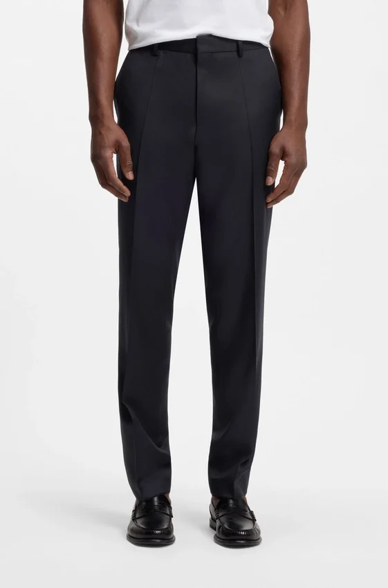 Regular-fit pants in virgin-wool serge Regular-fit pants in virgin-wool serge