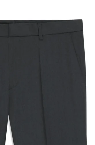 Regular-fit pants in virgin-wool serge