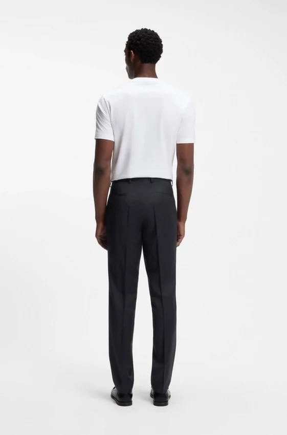 Regular-fit pants in virgin-wool serge Regular-fit pants in virgin-wool serge