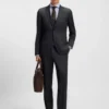 Regular-fit pants in virgin-wool serge Regular-fit pants in virgin-wool serge