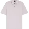 Regular-fit polo shirt in cotton and linen Regular-fit polo shirt in cotton and linen