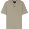 Regular-fit polo shirt in mercerised cotton and silk