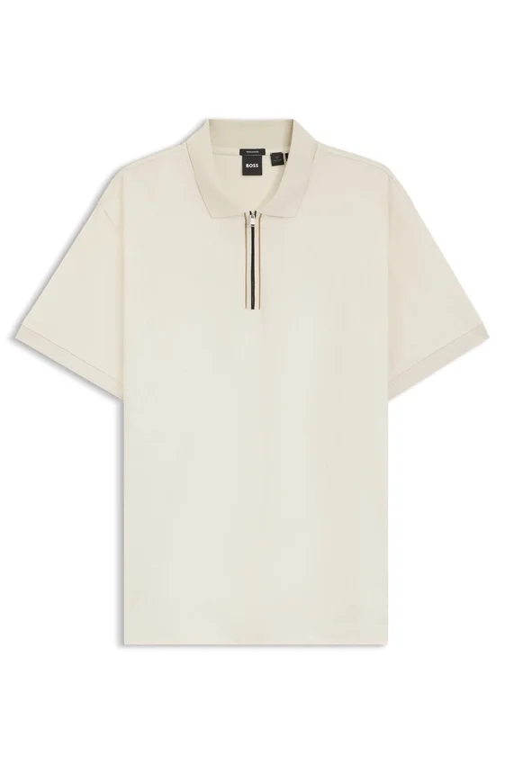 Regular-fit polo shirt in mercerized cotton Regular-fit polo shirt in mercerized cotton