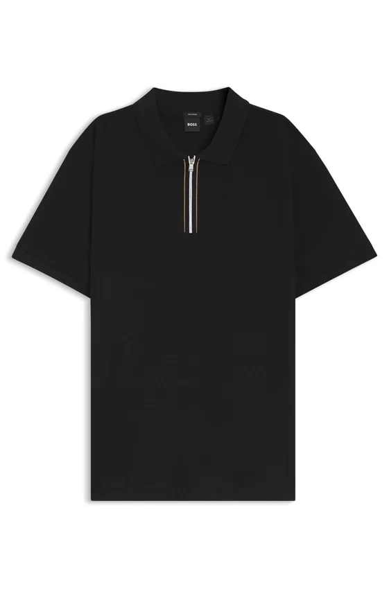 Regular-fit polo shirt in mercerized cotton Regular-fit polo shirt in mercerized cotton