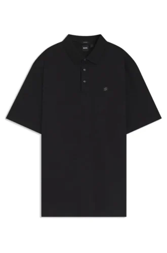 Regular-fit polo shirt in mercerized interlock cotton