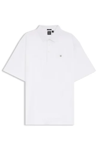 Regular-fit polo shirt in mercerized interlock cotton