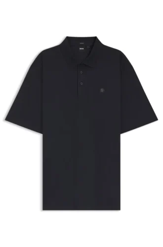 Regular-fit polo shirt in mercerized interlock cotton