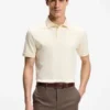 Regular-fit polo shirt in mercerized Italian cotton Regular-fit polo shirt in mercerized Italian cotton